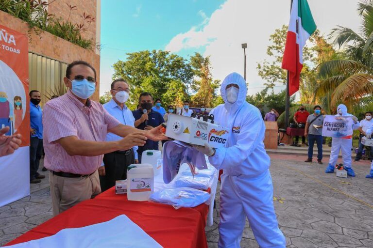 Refuerza CROC Campaña de Sanitización en Quintana Roo