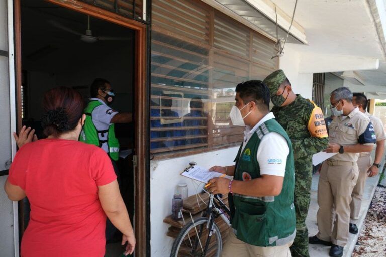 Autoridades supervisan refugios anticiclónicos en Puerto Morelos