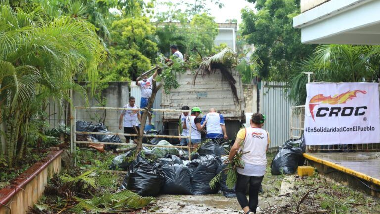 La CROC continúa con los trabajos de limpieza de escuelas