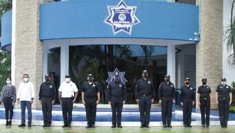 Prometen honestidad, vocación y eficiencia pilares en la Policía Municipal de Solidaridad