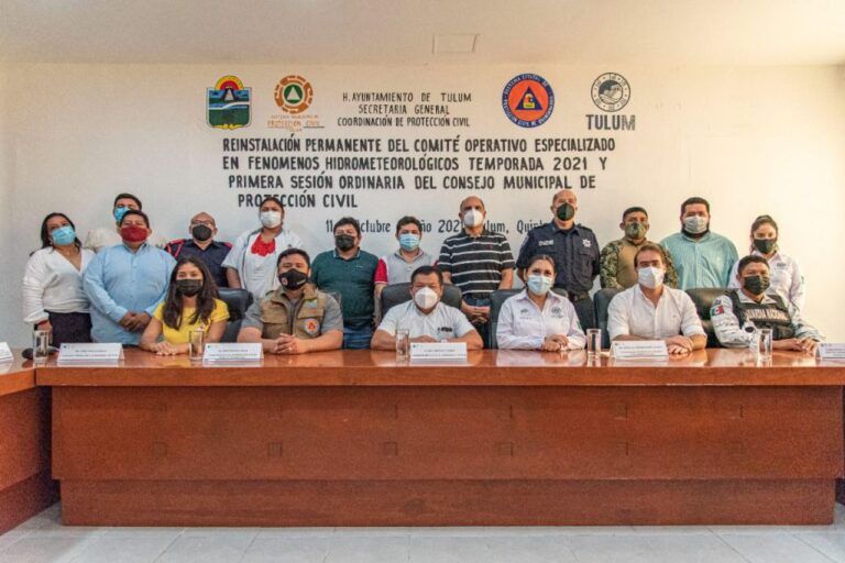 Marciano Dzul encabeza instalación del Comité contra huracanes