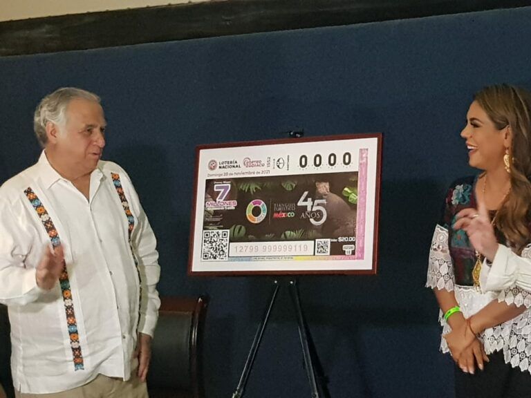 La Lotería Nacional celebra la edición número 45 del Tianguis Turístico con billete conmemorativo