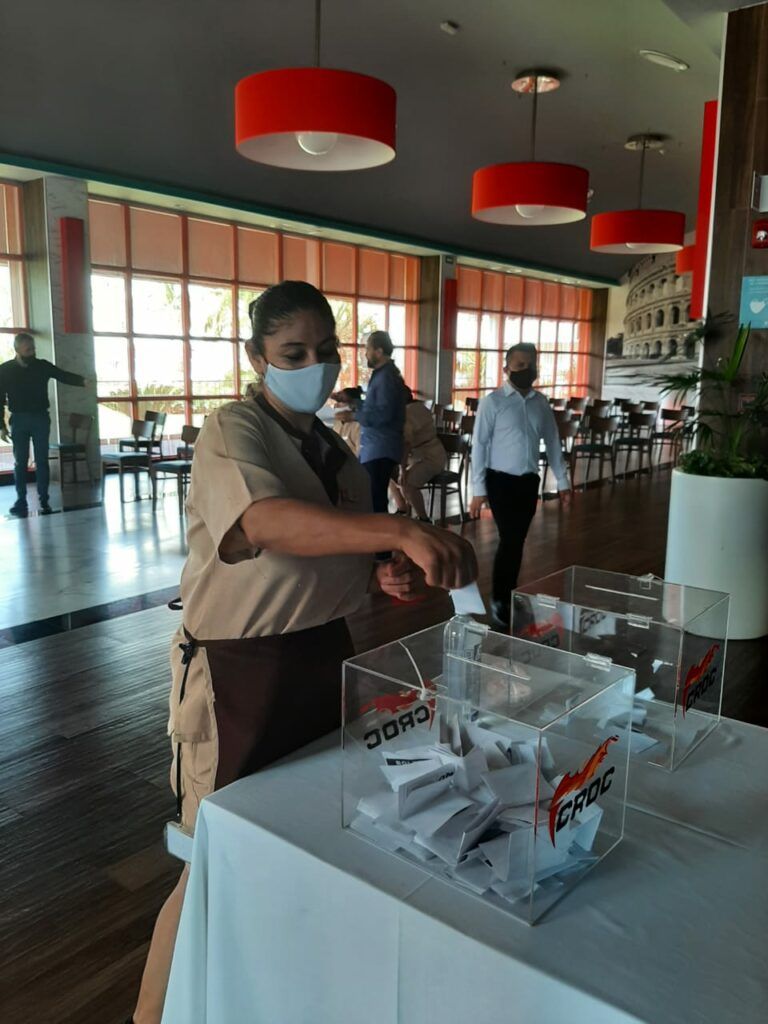 Las y los trabajadores del hotel Riu Palace Costa Mujeres legitimaron su contrato colectivo de trabajo