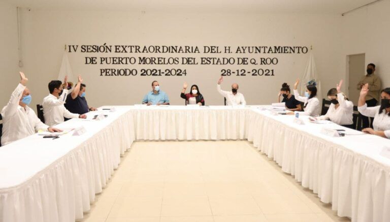 Cabildo de Puerto Morelos aprueba el Presupuesto de Egresos 2022