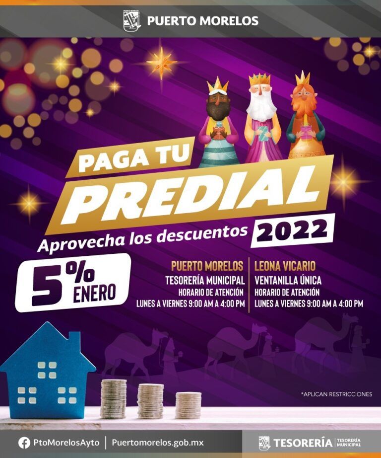 Gobierno de Puerto Morelos apoya la economía familiar