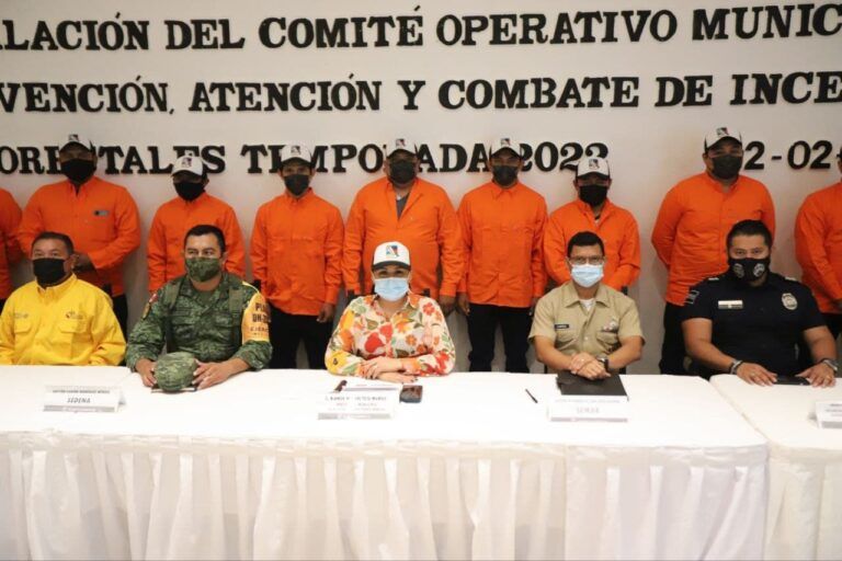 Para proteger a la población y al medio ambiente, instalan en Puerto Morelos el Comité contra Incendios Forestales