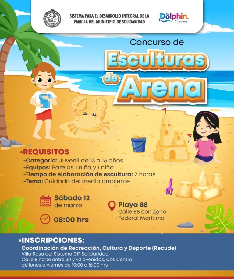 DIF Solidaridad organiza Concurso de Esculturas de Arena