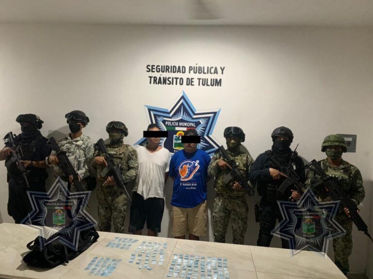 Firme golpe contra el narcomenudeo en zona costera de Tulum