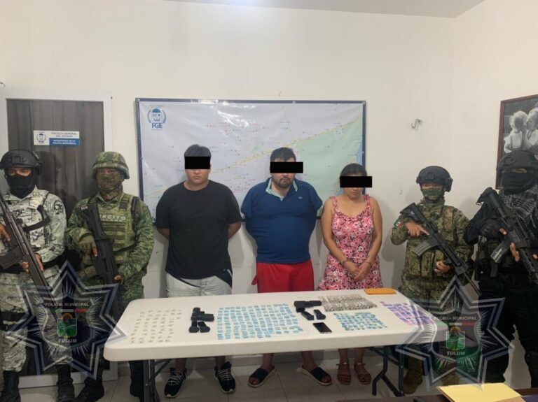 Policías en operativos detienen a presunto líder del Cartel de Sinaloa en Tulum