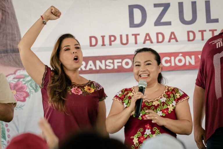 Junto a Mara Lezama, Silvia Dzul inicia defensa de la 4T en la zona maya de Quintana Roo
