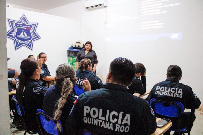 Capacitan a policías de Puerto Morelos sobre protocolo Alba y la Alerta Amber