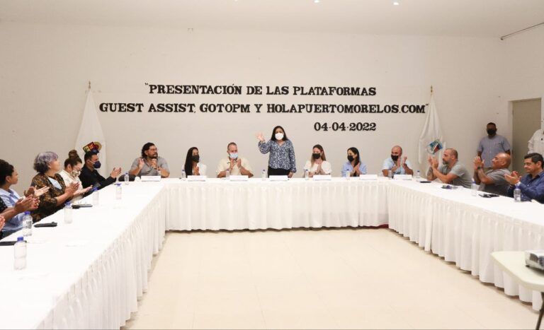 Presentan plataformas digitales para promover Puerto Morelos y brindar asistencia a turistas