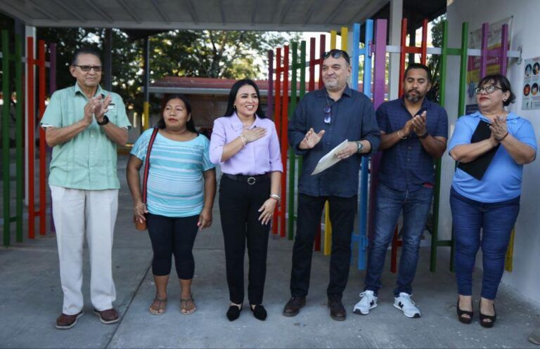 Blanca Merari recibe de Fundación El Cid obras de mejoramiento del Jardín de Niños “Aquiles Serdán”