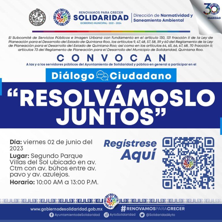 Gobierno de Solidaridad invita al diálogo ciudadano “Resolvámoslo juntos”