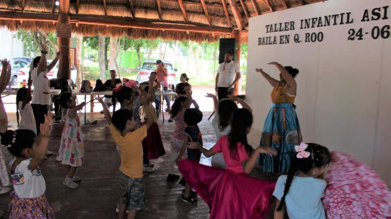 Realizan en Puerto Morelos el taller infantil “¡Así se baila en Quintana Roo!”