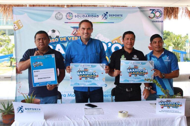 Presentan en Solidaridad el curso de verano Baaxlo’ob Paalalo’ob 2023