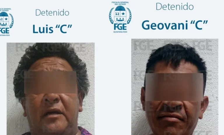 Detienen a dos presuntos violadores de una niña en Playa del Carmen