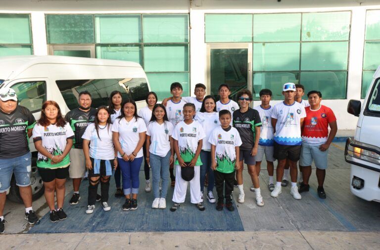 La alcaldesa Blanca Merari deseó éxito a deportistas que participan en la fase estatal de los juegos populares nacionales 2023