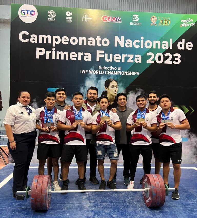 Quintana Roo se proclama campeón en el Nacional de Primera Fuerza 2023 de halterofilia