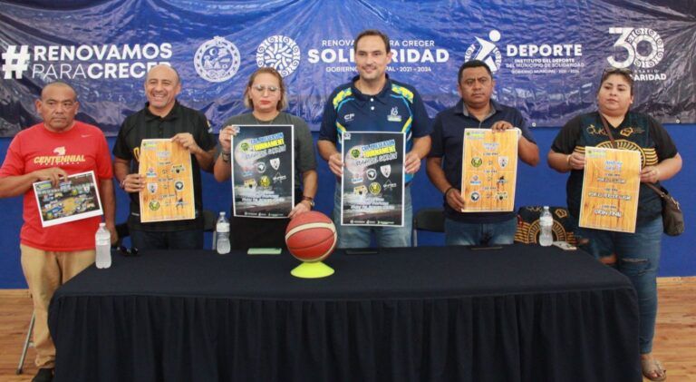 Presentan torneo internacional de básquetbol para los festejos del 30 Aniversario del Municipio de Solidaridad