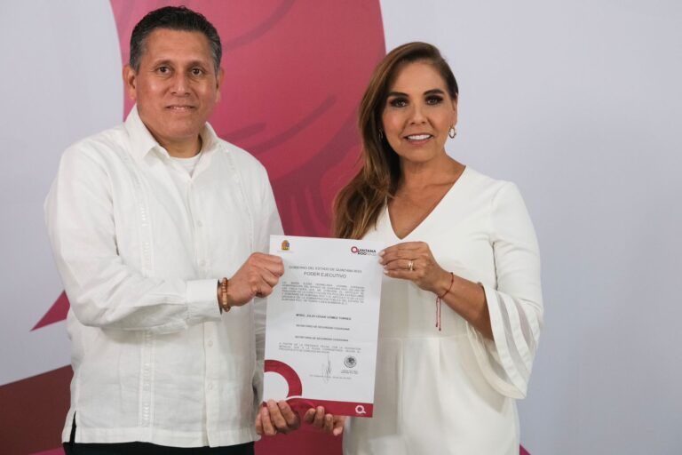 Recibe nombramiento titular de la SSC de Quintana Roo, el Capitán de Navío Julio César Gómez Torres