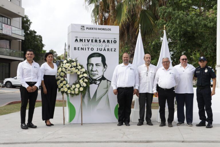 Celebra Puerto Morelos a Benito Juárez, un hombre de profundas convicciones
