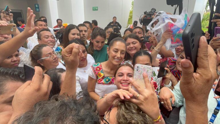 “No pueden frenar el proselitismo hacia un proyecto”, dice Claudia Sheinbaum en Cancún