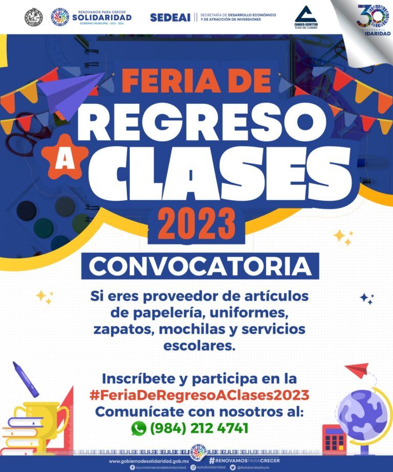 Solidaridad invita a proveedores a sumarse a feria del regreso a clases