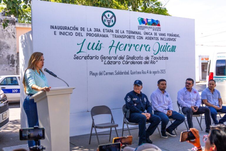Lili Campos se manifiesta a favor de servicios dignos para usuarios de transporte
