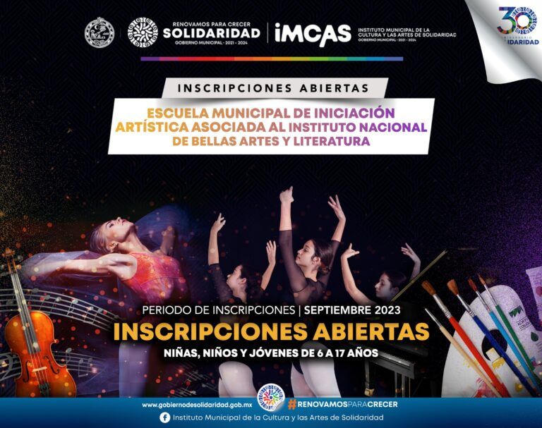 La Escuela Municipal de Iniciación Artística de Solidaridad abre inscripciones