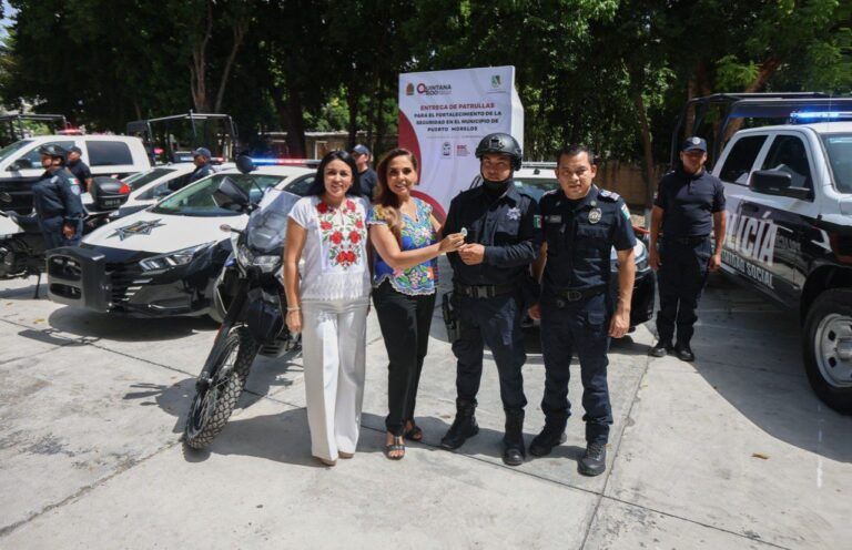 Gobierno de Blanca Merari recibe patrullas nuevas de parte de la gobernadora Mara Lezama