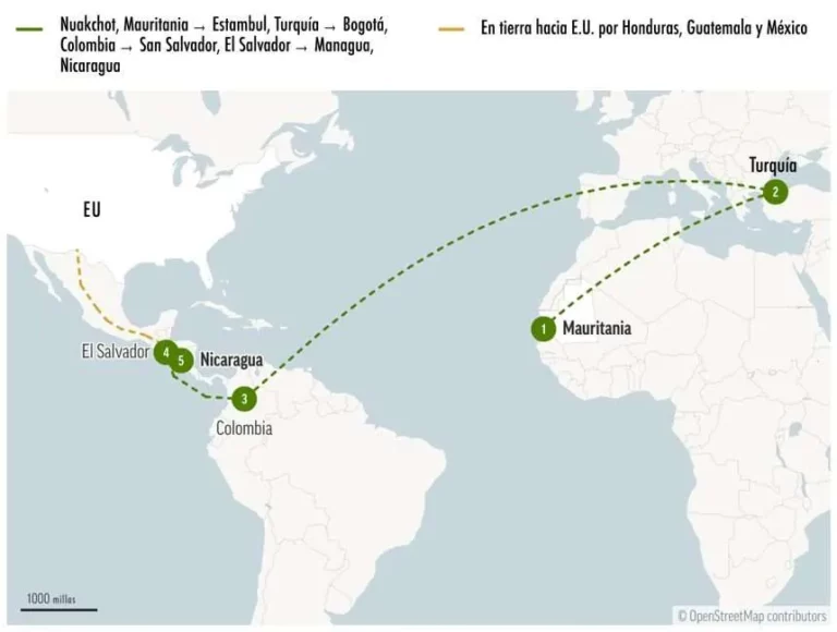 Tráfico de migrantes de Mauritania, país africano, pasa por México
