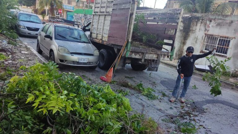 La Coordinación de Protección Civil de Puerto Morelos se mantiene alerta por las lluvias