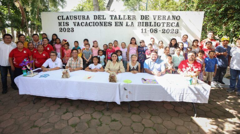 Clausura Blanca Merari Tziu talleres de verano “Mis vacaciones en la biblioteca”