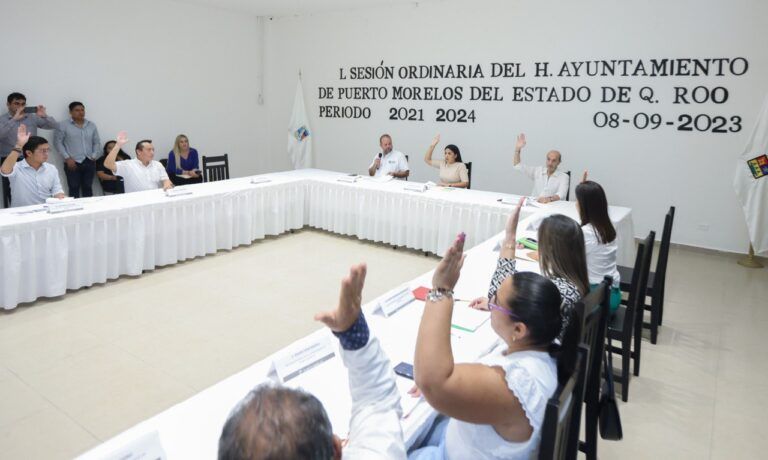 Cabildo de Puerto Morelos aprobó la creación del Fideicomiso que administrará el Derecho de Saneamiento Ambiental y el Reglamento de Mejora Regulatoria