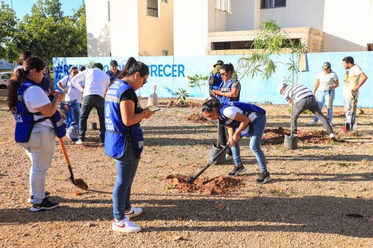 Gobierno de Solidaridad restaura áreas verdes en Villas del Sol