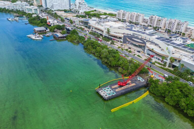 Supervisa Mara Lezama avances en los trabajos del Puente Nichupté