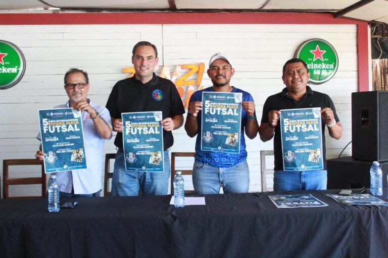 Presentan la 5ª Copa Internacional de Futsal Riviera Maya