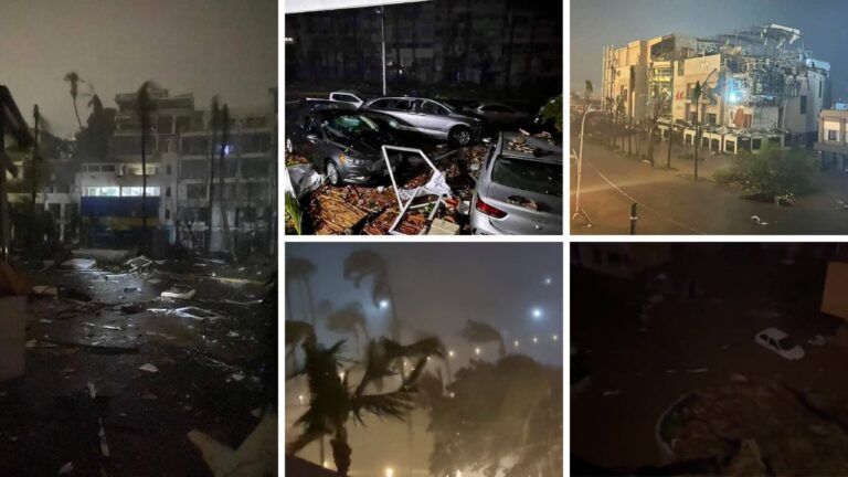 Acapulco incomunicado por embate de huracán Otis, ciudadanos reportan graves afectaciones