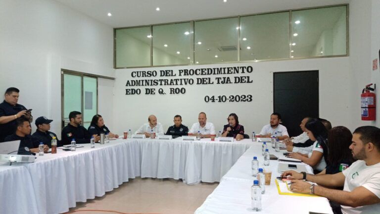 Capacitan a mandos de Seguridad Pública de Puerto Morelos, para un desempeño más eficiente