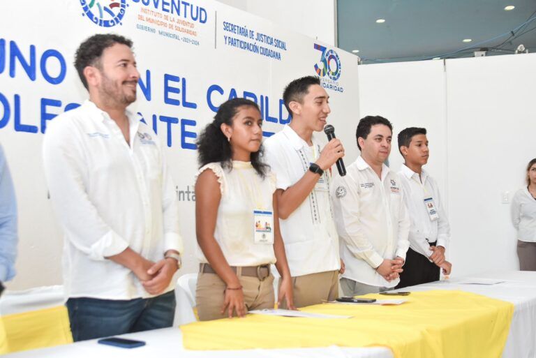 Municipio de Solidaridad celebra el Cabildo Adolescente