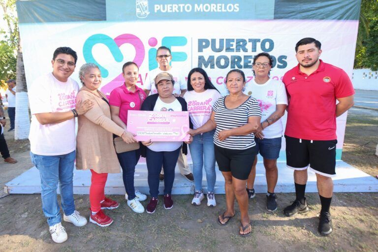 Puerto Morelos organiza Segunda Gran Carrera Contra el Cáncer de Mama