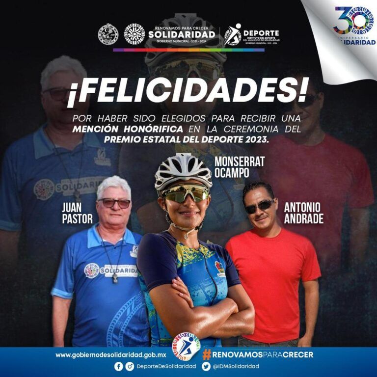 Lili Campos celebra que la playense Swami Mostalac Rizzitello sea considerada la mejor mujer dentro del deporte estatal 2023