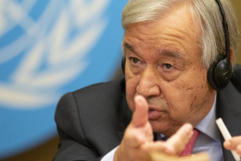 Guterres pide fin del calentamiento global