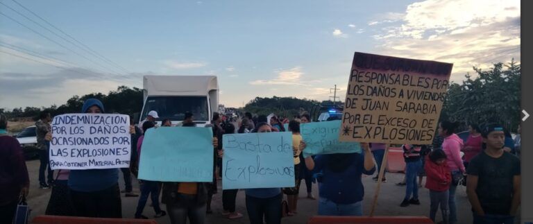 Denuncian daño a viviendas por explosiones por trabajos del Tren Maya