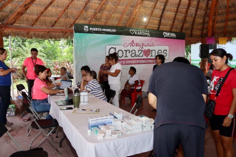DIF Puerto Morelos llega a 23 jornadas de la Feria de Servicios Integrales para la Familia “Abrazando Corazones”
