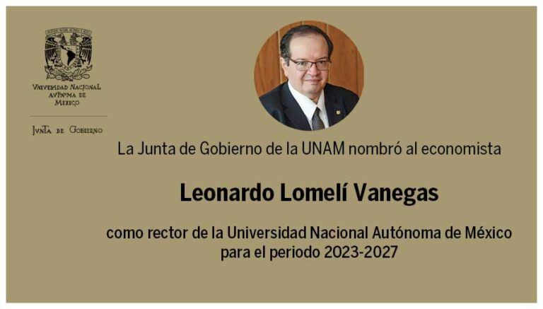 Leonardo Lomelí Vanegas, nuevo rector de la UNAM