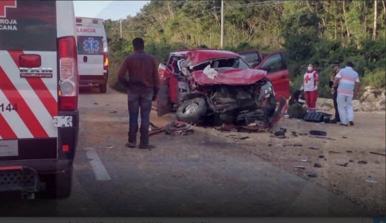Un muerto y tres lesionados, saldo de accidente en tramo Felipe Carrillo Puerto-Chumpón