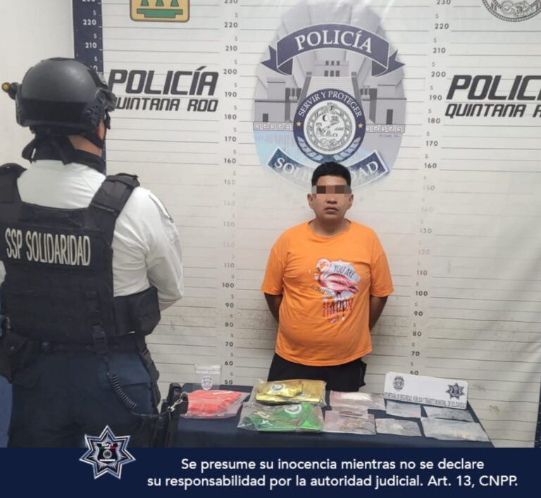 Policía de Solidaridad asegura a tres narcomenudistas en operativos de vigilancia
