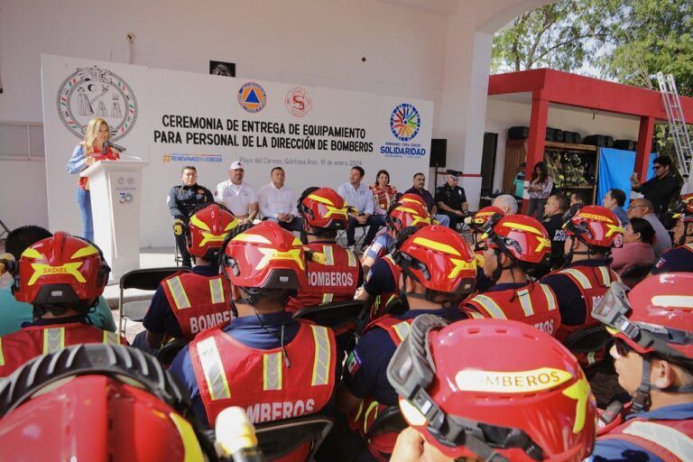 Solidaridad tiene el mejor equipo para bomberos en el estado